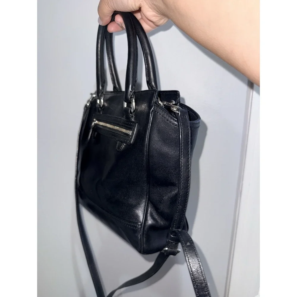 COACH Legacy Leather Mini Tanner‎ Black Crossbody Tote Bag 48894  1